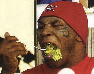 mike tyson eating